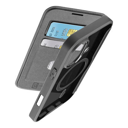 cellularline-book-case-daily-mag-iphone-16-negro