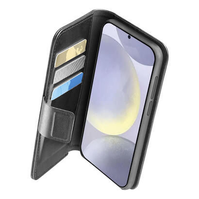 funda-cellularline-book-agenda-2-para-samsung-s25-negro