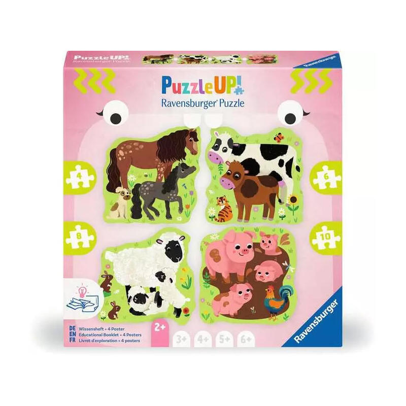 ravensburger-rompecabezas-animales-de-granja-4-6-8-y-10-partes-12004001 ravensburger-rompecabezas-animales-de-granja-4-6-8-y-10-partes-12004001