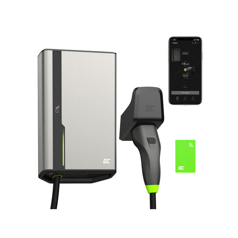 wallbox-green-cell-habuden-22kw-32a-75m-de-cable-con-nfc wallbox-green-cell-habuden-22kw-32a-75m-de-cable-con-nfc