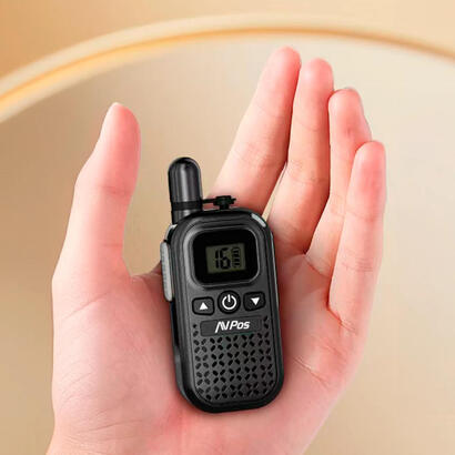 avpos-avp-comm-x25-walkie-talkie-16-canales-446-mhz-usb-c-autonomia-hasta-18h-negro