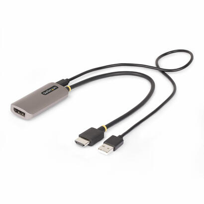 startechcom-148b-hdmi-dp-8k-adaptador-de-cable-de-video-03-m-hdmi-tipo-a-estandar-negro-plata