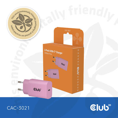 club3d-lifemyle-cargador-usb-c-30watt-2mk-rosa-retail