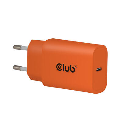 club3d-lifemyle-cargador-usb-c-30watt-2mk-naranja-retail