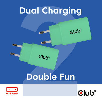 club3d-lifemyle-cargador-usb-c-30watt-2mk-verde-retail