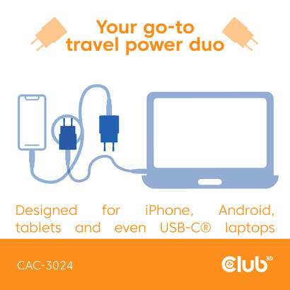 club3d-lifemyle-cargador-usb-c-30watt-2mk-verde-retail