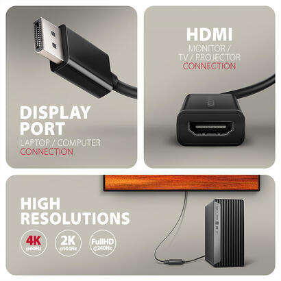 io-adapter-dp-to-hdmi015m-rvd-hi20n-axagon