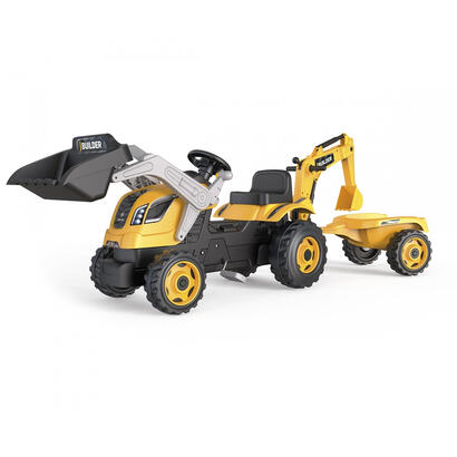 smoby-traktor-builder-max-con-remolque-vehiculo-infantil-amarillo-7600710304