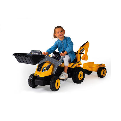 smoby-traktor-builder-max-con-remolque-vehiculo-infantil-amarillo-7600710304