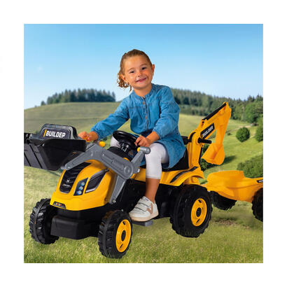 smoby-traktor-builder-max-con-remolque-vehiculo-infantil-amarillo-7600710304