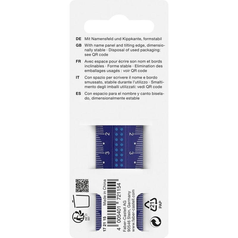 faber-castell-172115-cirterio-regla-de-escritorio-150-mm-colores-surtidos-1-piezas faber-castell-172115-cirterio-regla-de-escritorio-150-mm-colores-surtidos-1-piezas