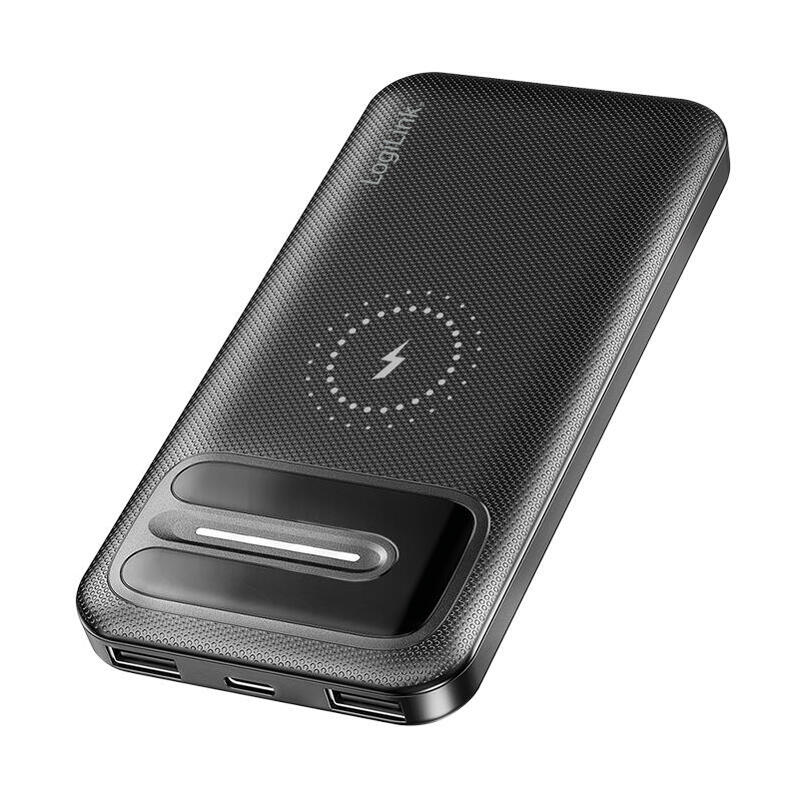 bateria-externa-power-bank-10000-wireless-charging-2x-usb-a-1x-usb-c-negra-logilink bateria-externa-power-bank-10000-wireless-charging-2x-usb-a-1x-usb-c-negra-logilink