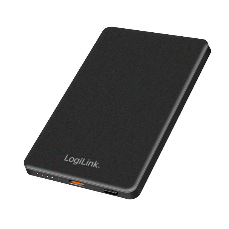 bateria-externa-power-bank-5000-2x-usb-c-magnetico-usb-c-pd-15w-negro-logilink bateria-externa-power-bank-5000-2x-usb-c-magnetico-usb-c-pd-15w-negro-logilink