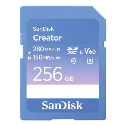 sandisk-creator-tarjeta-de-memoria-flash-256-gb-video-class-v60-uhs-ii-u3-class10-sdxc-uhs-ii
