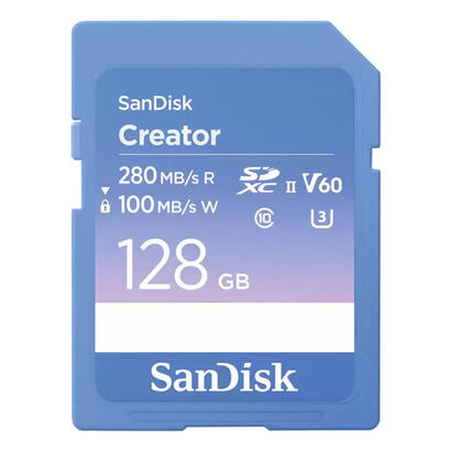 sandisk-creator-tarjeta-de-memoria-flash-128-gb-video-class-v60-uhs-ii-u3-class10-sdxc-uhs-ii