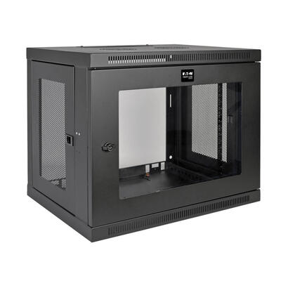 eaton-tripp-lite-smartrack-9u-low-profile-switch-depth-wall-mount-mini-rack-enclosure-clear-acrylic-window