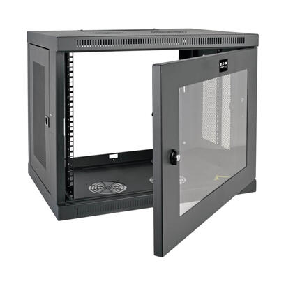 eaton-tripp-lite-smartrack-9u-low-profile-switch-depth-wall-mount-mini-rack-enclosure-clear-acrylic-window
