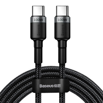 baseus-cafule-grisnegro-cable-usb-tipo-c-a-tipo-c-100w-2m