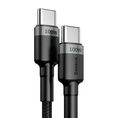 baseus-cafule-grisnegro-cable-usb-tipo-c-a-tipo-c-100w-2m