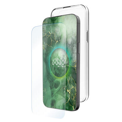 carcasa-myway-para-apple-iphone-16-pro-max-transparente-protector-pantalla-cristal-templado