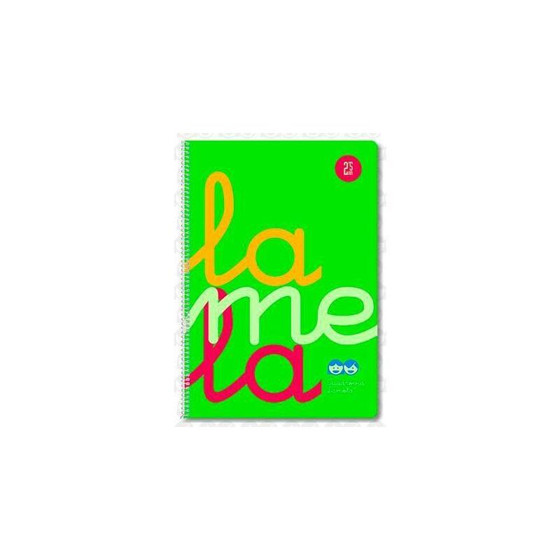 pack-de-5-unidades-lamela-cuaderno-espiral-80h-folio-90gr-cuadrovia-5mm-cmargen-cubierta-pp-verde-fluorescente