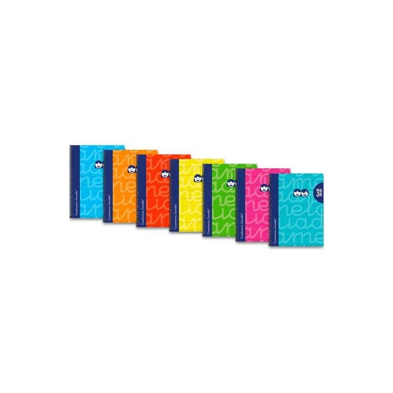pack-de-6-unidades-lamela-cuaderno-espiral-80h-4-90gr-cuadrovia-3mm-cubierta-extra-dura-fluor-csurtidos