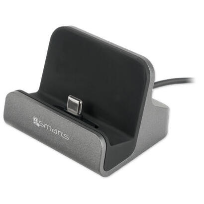 4smarts-soporte-con-estacion-de-carga-usb-c-voltdock-gris