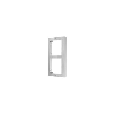 caja-de-registro-en-superficie-para-2-modulos-de-videoportero-hikvision-acabado-en-acero-inoxidable