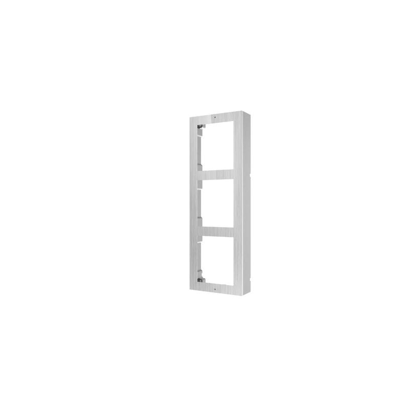 caja-de-registro-superficie-para-3-modulos-de-videoportero-hikvision-acabado-en-acero-inoxidable