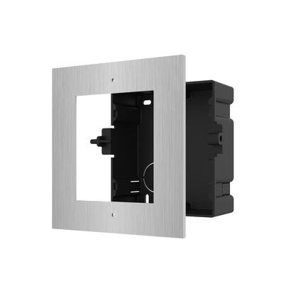 panel-frontal-y-caja-de-registro-para-videoportero-1-modulo-hikvision-acero-inoxidable-montaje-empotrado