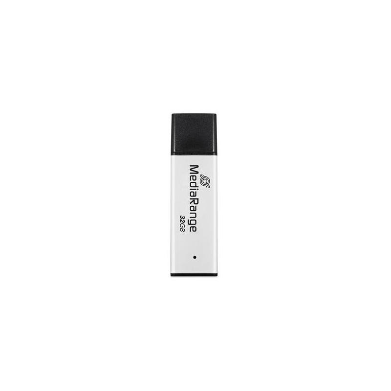 memoria-usb-mediarange-high-performance-32-gb-plateadonegro-usb-a-32-gen-1-mr1900