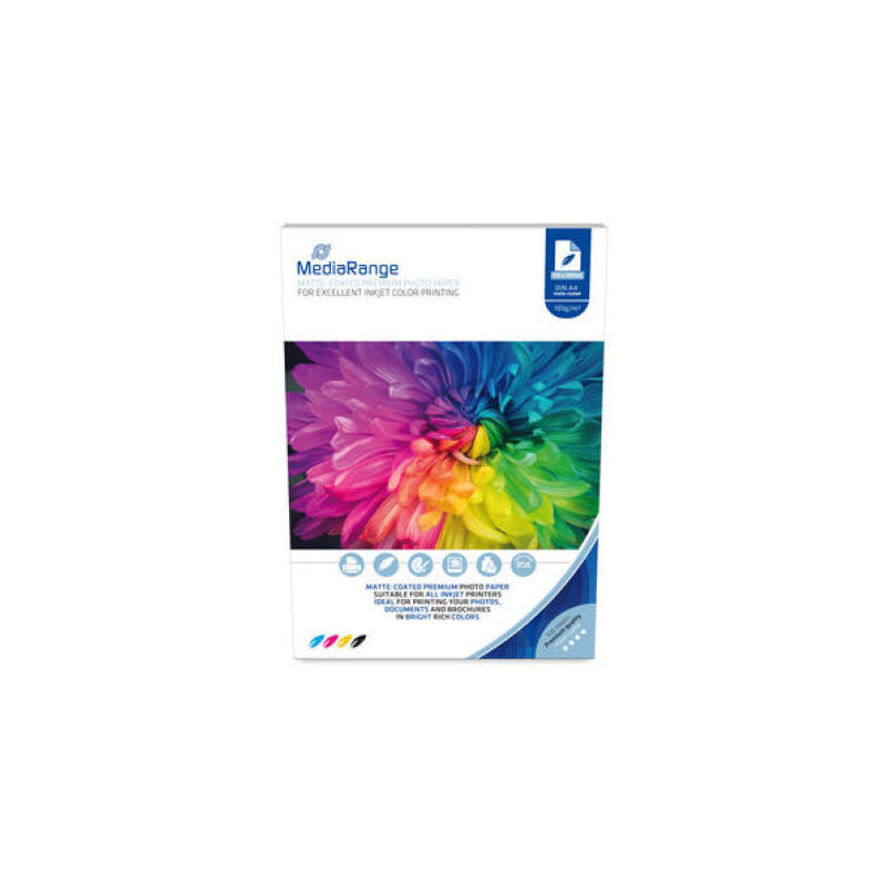 mediarange-mrink116-papel-fotografico-a4-blanco-mate