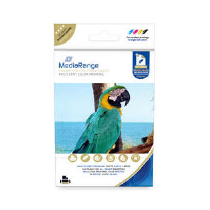 mediarange-fotopapierkarten-blanco-100x150mm-hochglanz-50-blatt-150g
