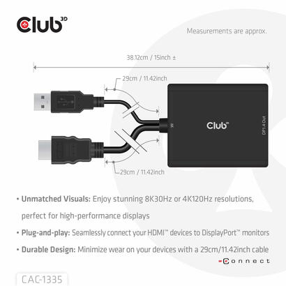 club3d-adaptador-hdmi-microusb-dp-4k120hz