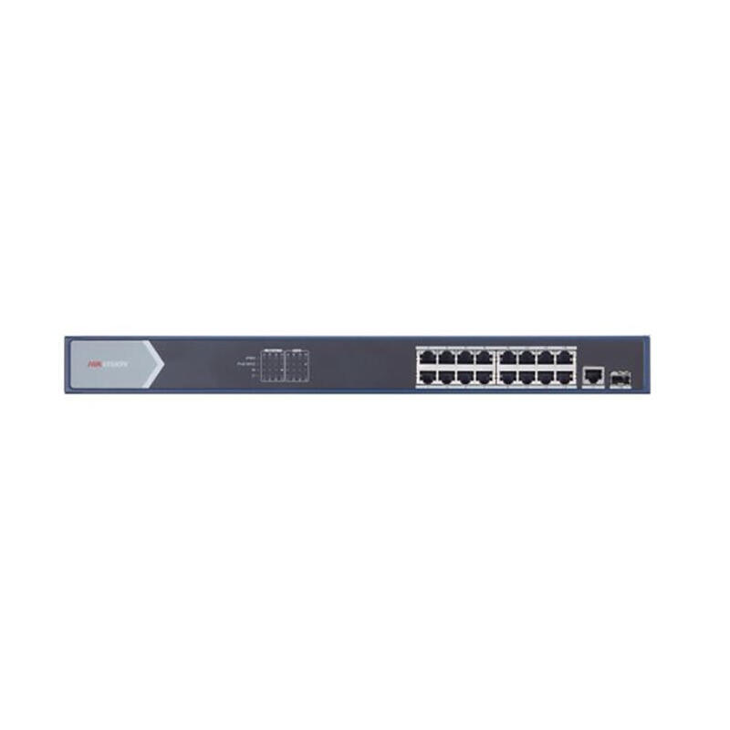 switch-poe-no-administrado-gigabit-16-puertos-1-rj45-1-fibra-optica-sfp-hikvision