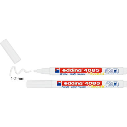 edding-4085-pack-de-2-rotuladores-de-tiza-liquida-punta-redonda-trazo-1-3mm-olor-neutro-color-blanco