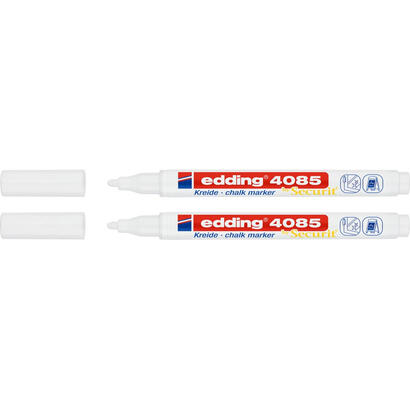 edding-4085-pack-de-2-rotuladores-de-tiza-liquida-punta-redonda-trazo-1-3mm-olor-neutro-color-blanco