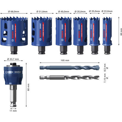 bosch-professional-expert-juego-de-sierras-perforadoras-toughmaterial-o-22-68-mm-9-piezas-con-adaptador-power-change-plus-estuch