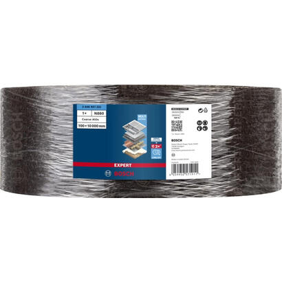 bosch-professional-rollo-de-fieltro-expert-n880-coarse-a-100-mm-x-10-m-hoja-de-lija-marron-rollo-de-10-metros-para-lijado-a-mano