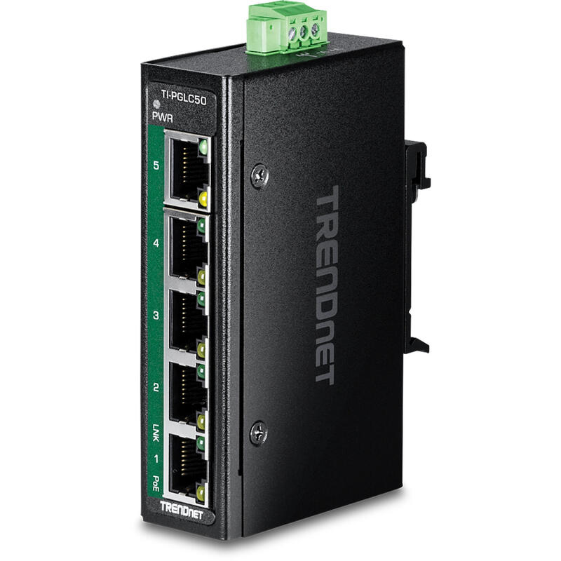 trendnet-ti-pglc50-switch-no-administrado-gigabit-ethernet-101001000-energia-sobre-ethernet-poe-negro