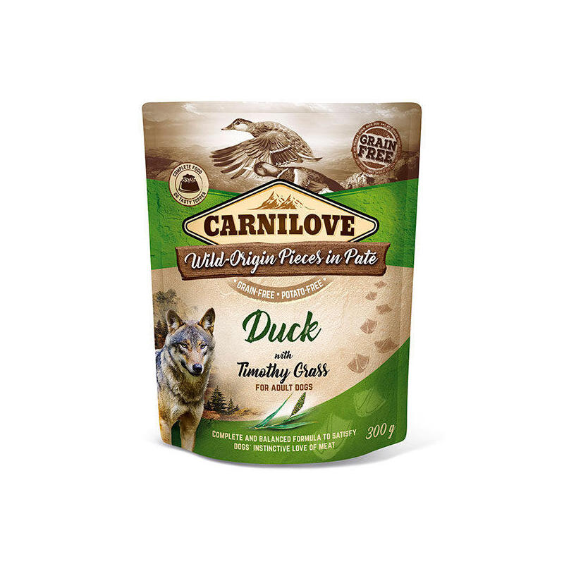 carnilove-dog-pouch-duck-timothy-grass-comida-humeda-para-perros-300g carnilove-dog-pouch-duck-timothy-grass-comida-humeda-para-perros-300g