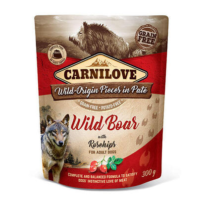 carnilove-dog-pouch-wild-boar-rosehips-comida-humeda-para-perros-300g