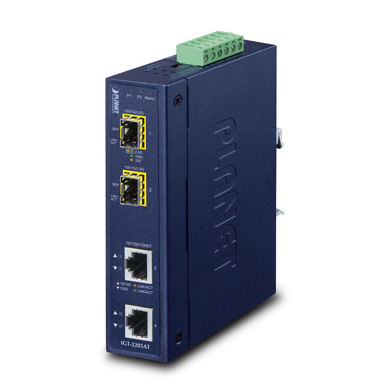 planet-ip30-industrial-2-port-convertidor-de-medio-azul