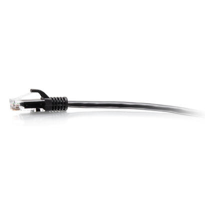 c2g-1ft-03m-cat6a-snagless-unshielded-utp-slim-ethernet-network-patch-cable-black-cable-de-interconexion-rj-45-m-a-rj-45-m-30-cm