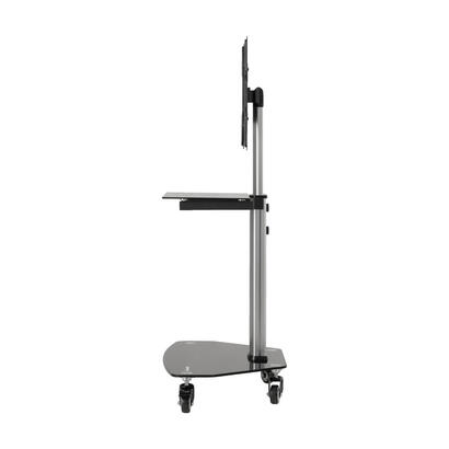 eaton-tripp-lite-premier-rolling-tv-cart-for-32-to-55-displays-black-glass-base-and-shelf-locking-casters