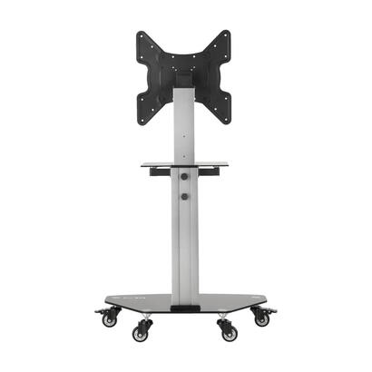 eaton-tripp-lite-premier-rolling-tv-cart-for-32-to-55-displays-black-glass-base-and-shelf-locking-casters
