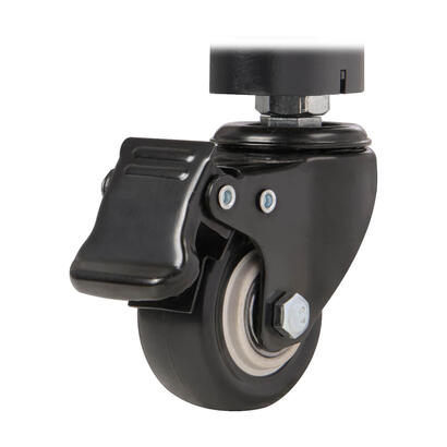 eaton-tripp-lite-premier-rolling-tv-cart-for-32-to-55-displays-black-glass-base-and-shelf-locking-casters
