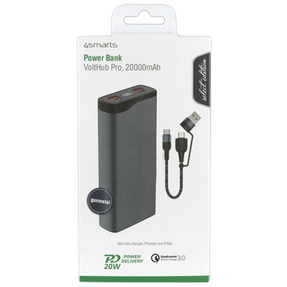 4smarts-powerbank-volthub-pro-20000mah-quickcharge-pd-gunmetal