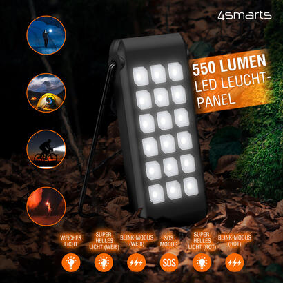 4smarts-solar-powerbank-titanpack-flex-10000mah-stand-lampe