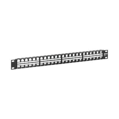 eaton-tripp-lite-48-port-1u-rack-mount-unshielded-blank-keystonemultimedia-patch-panel-rj45-ethernet-usb-hdmi-cat5e6